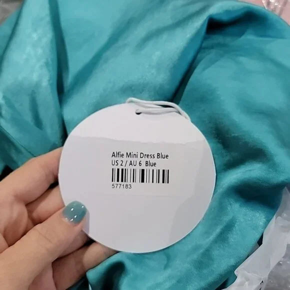 PRINCESS POLLY ALFIE MINI DRESS BLUE - Picture 4 of 4